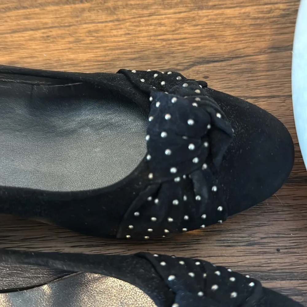 Stuart Weitzman‎ Suede Studded Access Heels Wedge 8N - Picture 9 of 13
